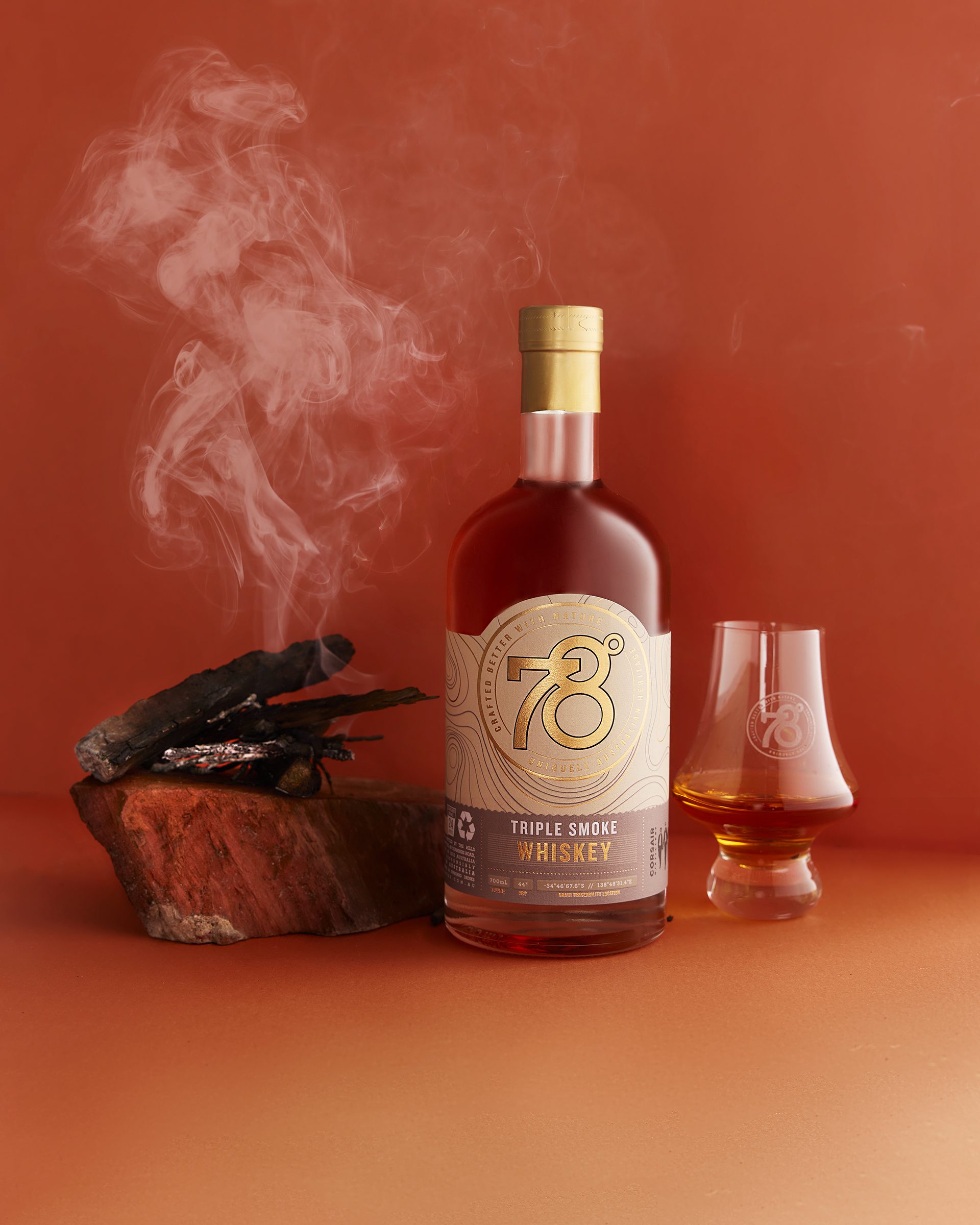 78 Degrees Triple Smoke Whiskey Named Australia's Best Grain Whiskey at